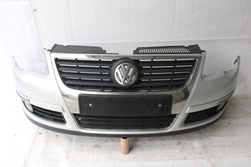 VW PASSAT B6 2005R- ZDERZAK PRZÓD PRZEDNI LA7W - KOD LAKIERU