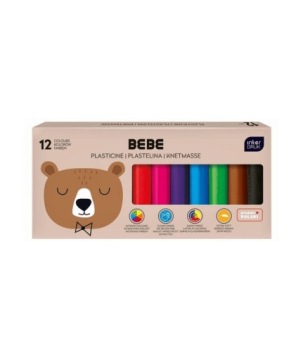 Пластилін 12 кольорів BEBE FRIENDS