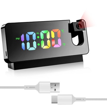 N74. Cyfrowy budzik projekcyjny Elektryczna dioda LED