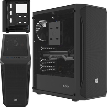 Obudowa FURY Shobo SH4F z Oknem 4x Wentylatory PWM Komputerowa MIDI PC