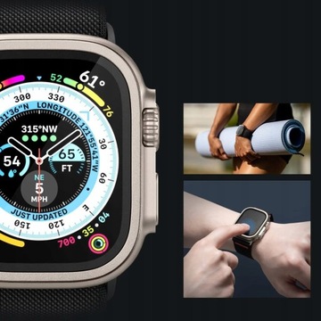 Закаленное стекло Spigen для Apple Watch Ultra 49 мм Full Full screen
