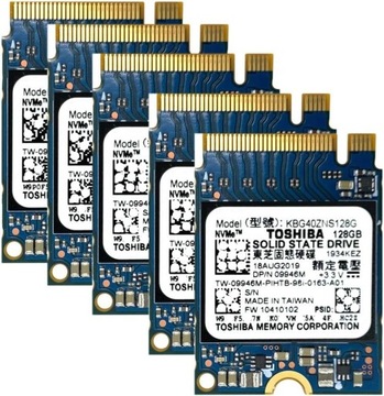 Dysk SSD 128GB TOSHIBA M2 NVMe 2230 30mm KBG40ZNS128G Dell DPN 09946M