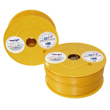 Przewód LGY/H05V-K 1,00 mm2 100m Żółty
