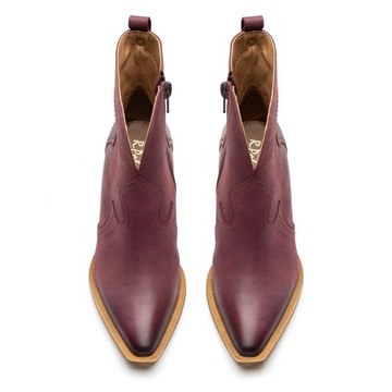 Ботильоны R.Polański 987 - Бордовый Нубук