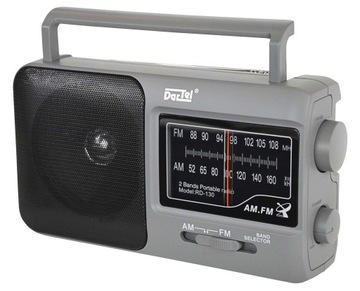 PRZENOŚNY ODBIORNIK RADIOWY RADIO FM RD-130 GRAFIT