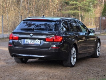 BMW Seria 5 F10-F11 Touring 530d 258KM 2011 BMW Seria 5 X-Drive Jasne Skory Komfort Head Up Panorama Hak Webasto 3.0, zdjęcie 5