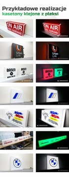 Светодиодный рекламный короб из оргстекла 75х50см