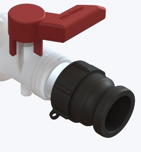 Camlock ТИП Заглушка с тонкой резьбой 2 дюйма/2 дюйма.