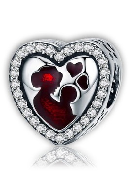 CHARMS ZAWIESZKA KORALIK Srebro 925