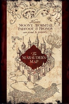 Harry Potter Mapa Huncwotów plakat 61x91,5 cm