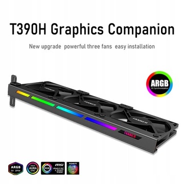 T390H VGA Cooler Dwa wentylatory 90mm Komputer stacjonarny