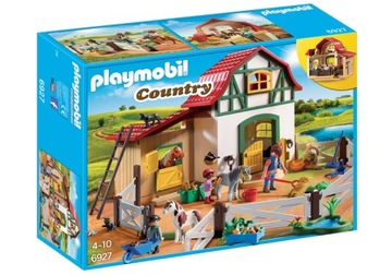 PLAYMOBIL DOMEK FARMA COUNTRY KONIE STADNINA KUCYKÓW 6927