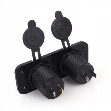 ŁADOWARKA USB 5V 2.1A/1A GNIAZDO HERMETYCZNE 12V