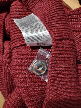 TOKYO LAUNDRY gruby rozpinany sweter z wełną L