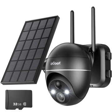 Kamera Solarna Zewnętrzna Obrotowa WiFi 5MP 32GB