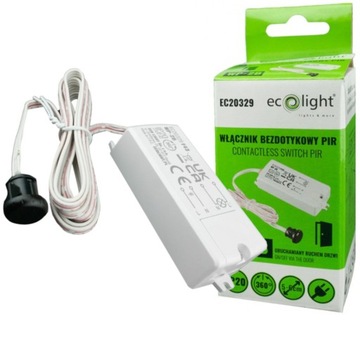 Бесконтактный переключатель датчика движения PIR со светодиодным датчиком зонда на 360 °