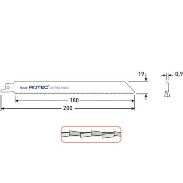 Brzeszczot do metalu Rotec odpowiednik S1122BF