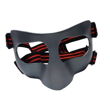 Osłona nosa Osłona twarzy Piłka nożna czerwona czarna opaska