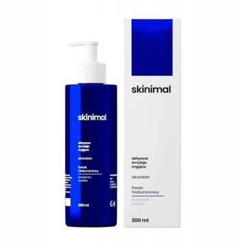 Skinimal aktywna emulsja myjąca skwalan kwas hialuronowy 200ml