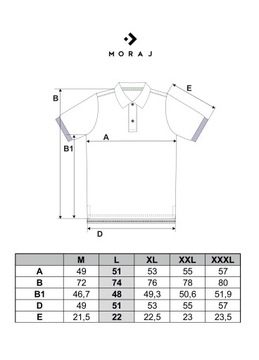 Polówka Klasyczna Koszulka Polo Męska PREMIUM na Krótki Rękaw MORAJ XL