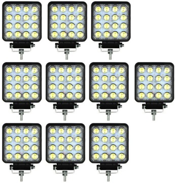 РАБОЧАЯ ЛАМПА 16 светодиодов ГАЛОГЕННАЯ 48Вт 12В 24В светодиодная