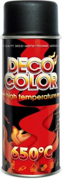 Deco Color Farba NA TEMPERATURĘ CZARNA 400ml