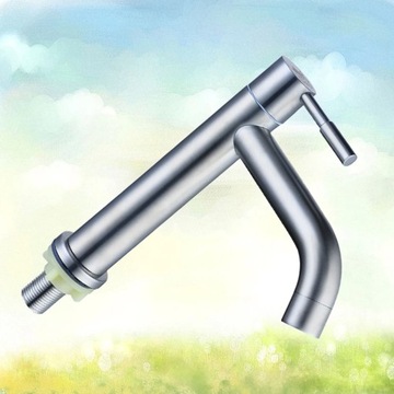 Смеситель для раковины, одинарный излив, холодная вода