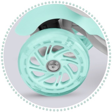 СКУТЕР для мальчиков и девочек БАЛАНС ТРЕХКОЛЕСНЫЙ LED для детей 2, 3 и 4 лет