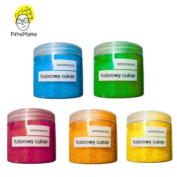 CUKIER SENSORYCZNY DO WYSYPYWANIA FIFNA MAMA (NIEBIESKI) MONTESSORI