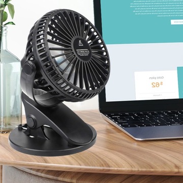 ВЕНТИЛЯТОР НА ЗАЖИМЕ С АККУМУЛЯТОРОМ, МАЛЕНЬКИЙ ПОРТАТИВНЫЙ НАСТОЛЬНЫЙ ВЕНТИЛЯТОР, С АККУМУЛЯТОРОМ, ПИТАНИЕМ от USB