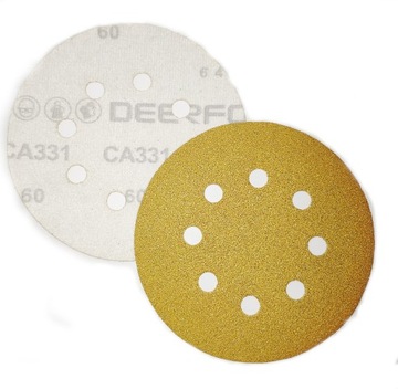 10 Шлифовальных дисков на липучке 125 мм P80 DEERFOS H8