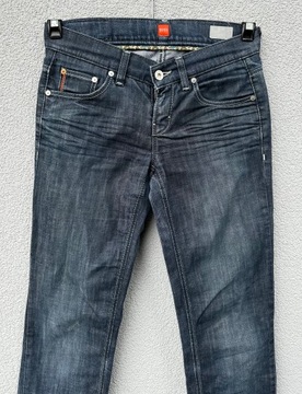 Hugo Boss W27 L34 vintage proste spodnie jeansowe damskie