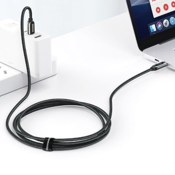 KABEL USB-C TYPE-C 2M 100W 5A SZYBKIE ŁADOWANIE DO HUAWEI SAMSUNG BASEUS