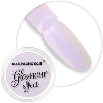Pyłek do paznokci Perłowy Glamour EFFECT ALLURE 5 z niebieską poświatą