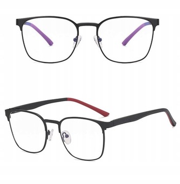 SOLIDNE Okulary Zerówki do KOMPUTERA Blue Light UV oprawki pod korekcję