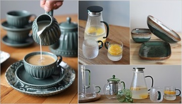 Керамическая ЧАШКА 16см, линия MOSAIQUE OLIVE, узор салатницы