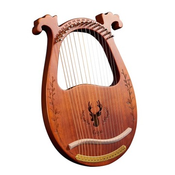 16-струнная деревянная лира-арфа C Key, резонансная коробка