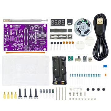 FM-радио, цифровой светодиодный дисплей + комплект корпуса «сделай сам»