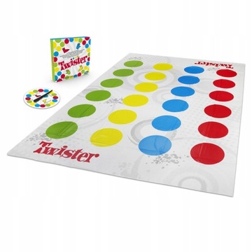 TRADYCYJNY TWISTER WYGIBAJTUS MATA PODŁOGOWA DO GRY W TWISTER FAMILIJNA GRA