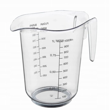 KUBEK Z MIARKĄ 1000 ml pojemnik miarka dzbanek 672