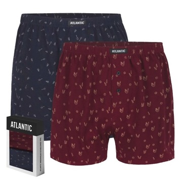2x Bokserki męskie luźne ATLANTIC bawełniane 1304 *XXL