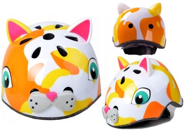 KASK ROWEROWY DZIECIĘCY KOTEK S/M