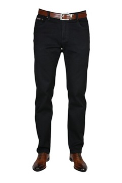 SAVIL МУЖСКИЕ БРЮКИ - ЧЕРНЫЕ W35 L32 ТАЛИЯ 90-92