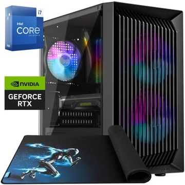 KOMPUTER DO GIER RTX 4060 CORE i7 32GB RAM SSD 1TB WINDOWS 10 RGB + GRATIS