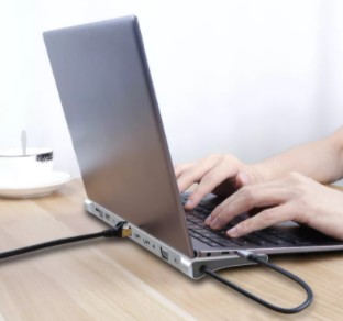 АДАПТЕР-концентратор ДОК-СТАНЦИИ USB-C 12in1 2x HDMI 4K ETHERNET RJ45 SD M1 M2