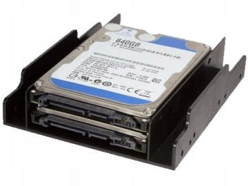 SOLIDNA RAMKA SANKI DO DYSKU NA DWA DYSKI SSD/HDD 2x 2.5''
