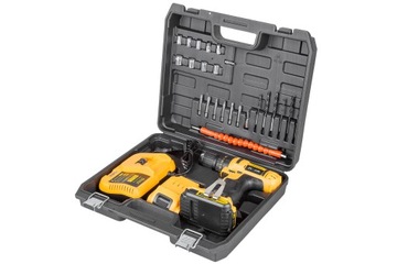 АККУМУЛЯТОРНАЯ ДРЕЛЬ, ОТВЕРТКА, 2 АККУМУЛЯТОРА, КОРПУС