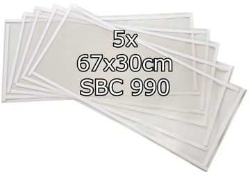 5 x FOLIA OCHRONNA 67x30 NA SZYBĘ DO PIASKARKI 990L EKRAN FOLIE PIASKARKA