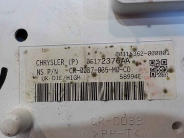 DODGE NITRO 2.8 CRD 08R PŘÍSTROJOVÁ DESKA BUDÍKY 5172376AA