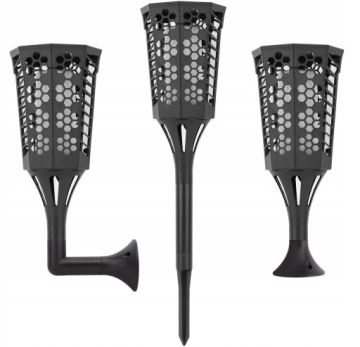 Солнечная лампа 96 светодиодный фонарик с эффектом пламени 3в1